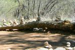 PICTURES/Red Rock Crossing - Crescent Moon Picnic Area/t_Log of Cairns6.JPG